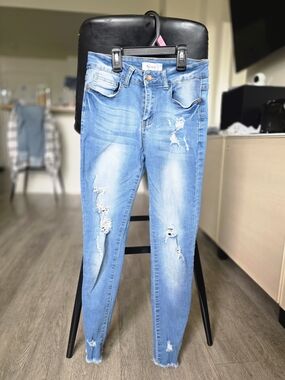 Bamboo Blue Wash Stretch Jeans Size 5 Soft Denim Good Condition